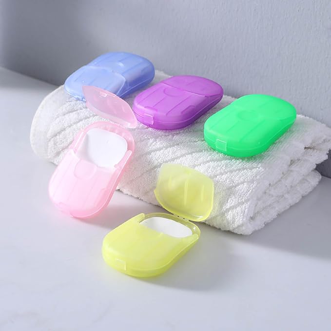 500 Sheets Disposable Soap Paper 5 Boxes Hand Cleaner Fragrance Mini Color Soap - Image 9