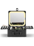 Qislee Makeup Box with A Detachable Lighted Mirror, Waterproof Travel Train Case by Qislee