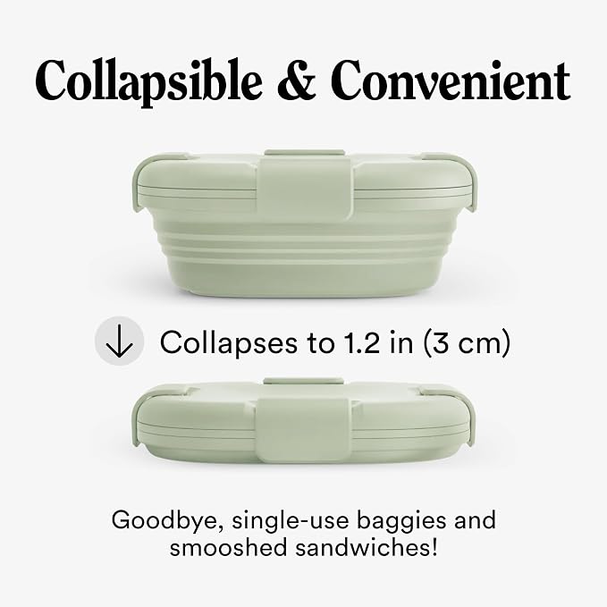 STOJO Collapsible Sandwich Box – 24oz, Reusable Food Storage Container - Image 2