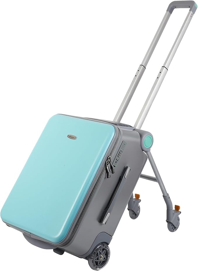 FAHKNS Ride on Carry On Suitcase by FAHKNS