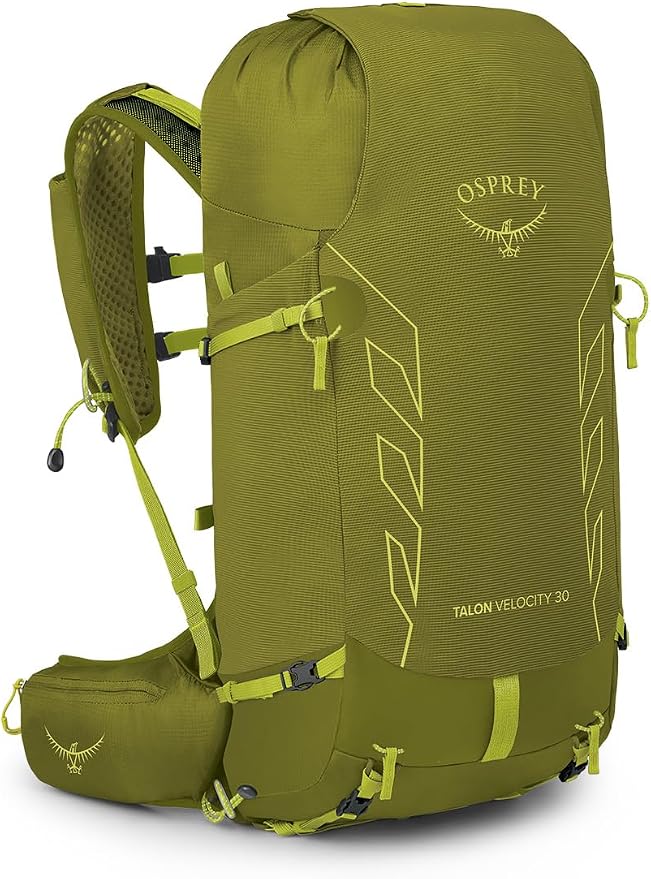 Osprey Talon Velocity 30L Men's Hiking Backpack, Matcha Green/Lemongrass by Osprey
