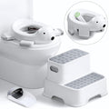 3 in 1 Potty Training Toilet & Toddler No-Slip Step Stool by BUNWAG