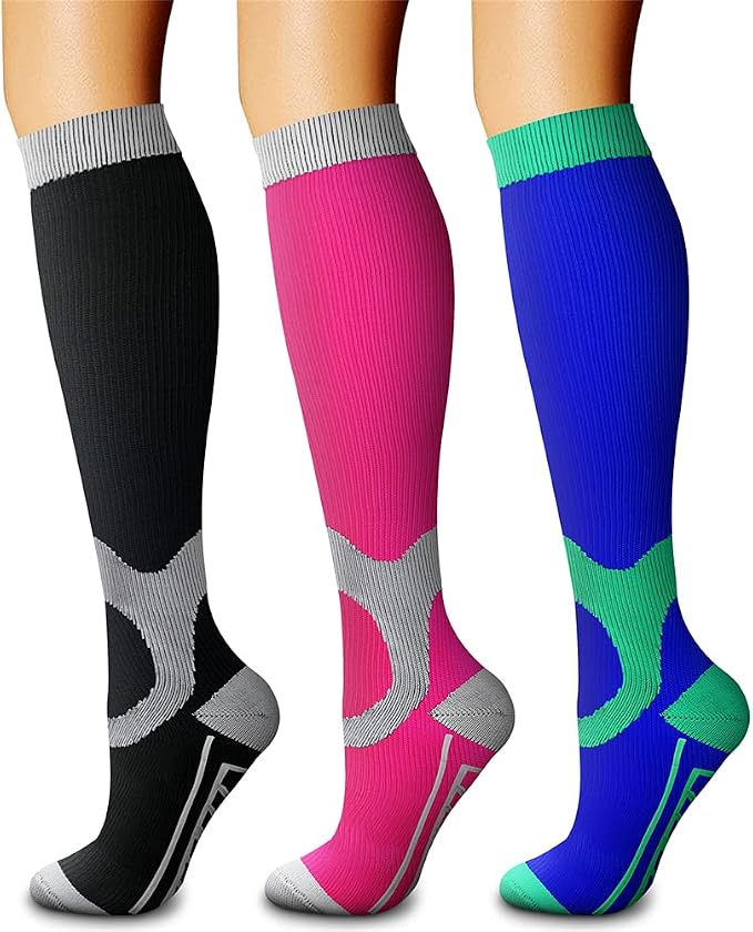 CHARMKING Compression Socks for Women & Men Circulation 15-20 mmHg is Best by CHARMKING