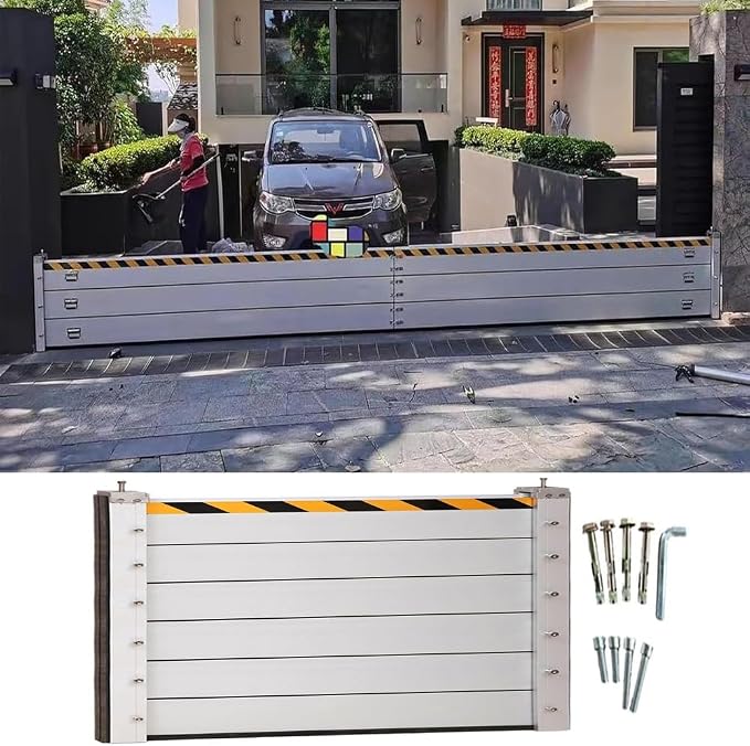 Reusable Flood Barrier, 3/4/5/6/7/8/9/10/11/12/13ft Long Heavy Duty Aluminum by Unknown