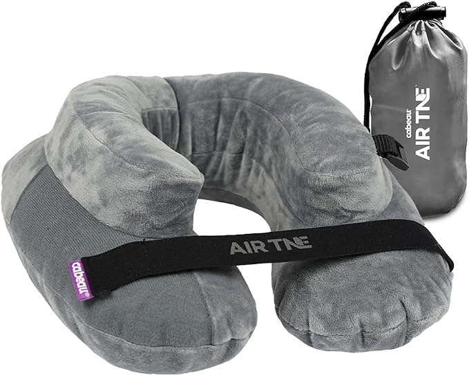 Cabeau Inflatable Travel Pillow – Air TNE – Adjustable, Lightweight, and by Cabeau