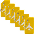 6 Pack Silicone Luggage Tag for Suitcases by MODENGKONGJIAN