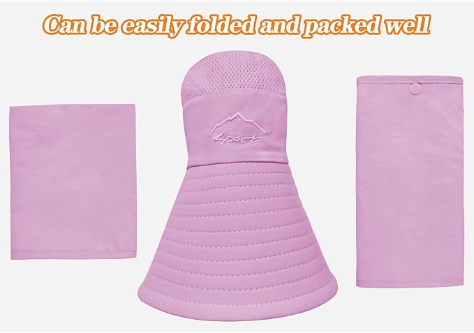 Sun Hats for Men Women Fishing Hat UPF 50+ Breathable Wide Brim Summer UV - Image 5