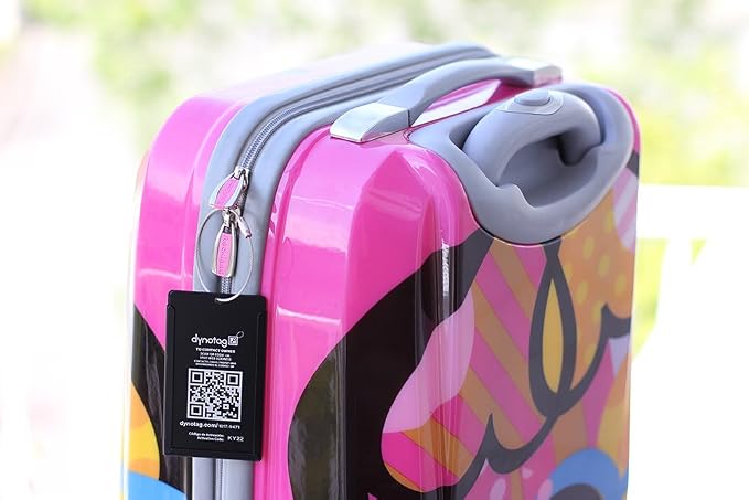 Dynotag® Web Enabled Smart Aluminum Convertible Luggage ID Tag + Braided Steel - Image 5