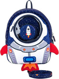 JiePai Toddler Rocket Backpack Leash Anti-lost Waterproof 3D Cartoon Kids by JiePai