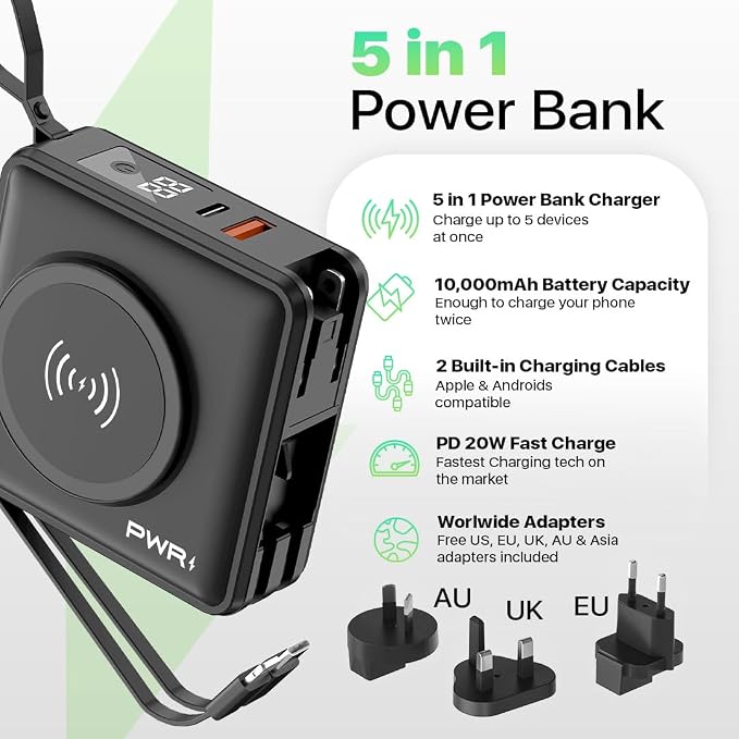 PWR Travel PRO 5-in-1 Power Bank - Image 2