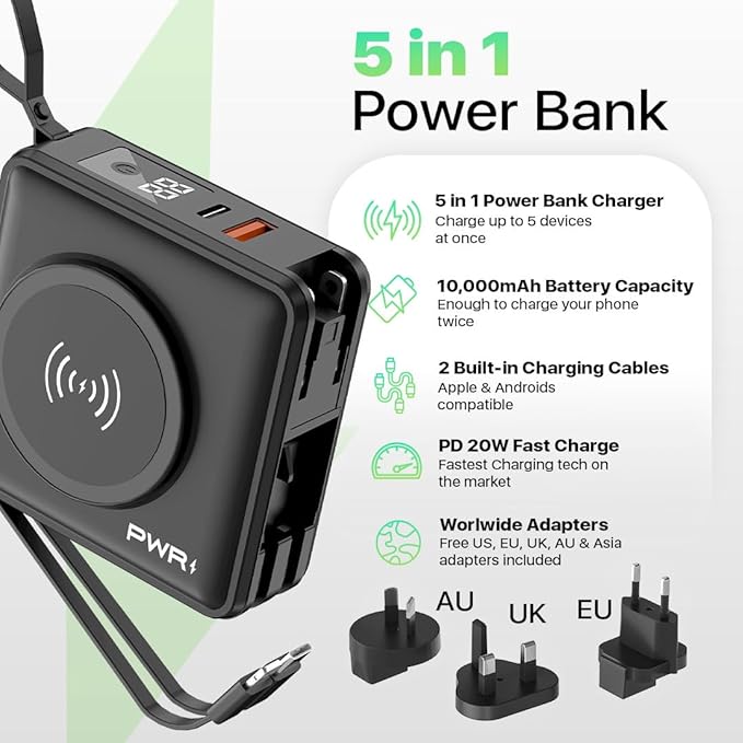 PWR Travel PRO 5-in-1 Power Bank - Image 2