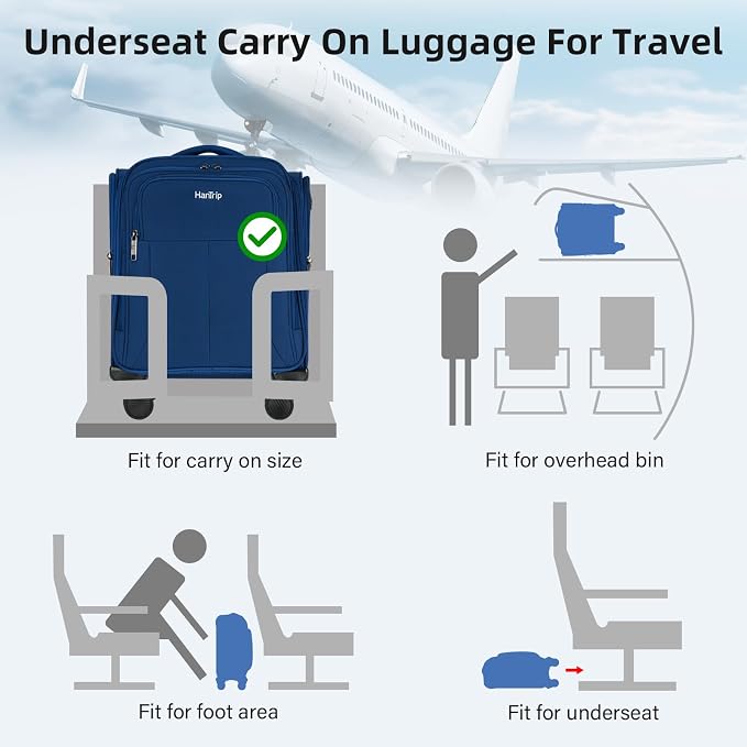 16 Inch Underseat Carry On Luggage - Image 3