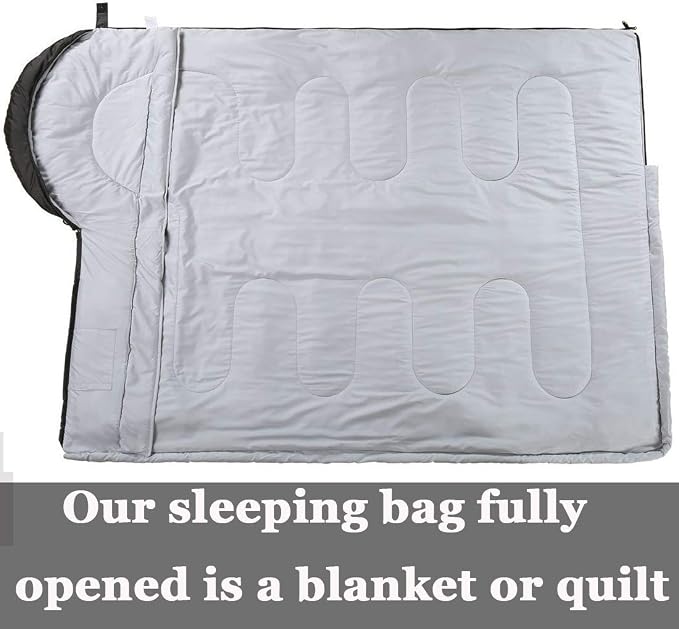 3-4 Season Portable Waterproof Envelope Sleeping Bag - Image 5