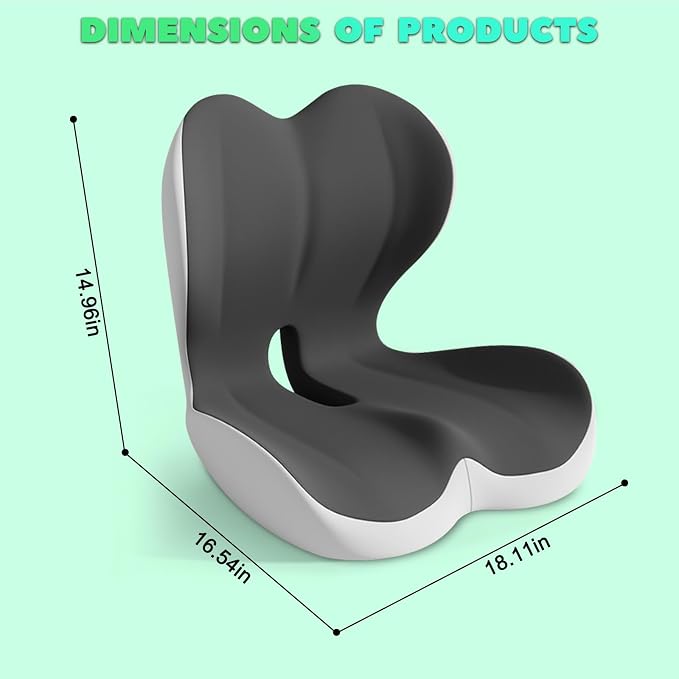 Buttocks Cushion for Office Chair Memory Foam Seat Pad for Butt Support - Image 2