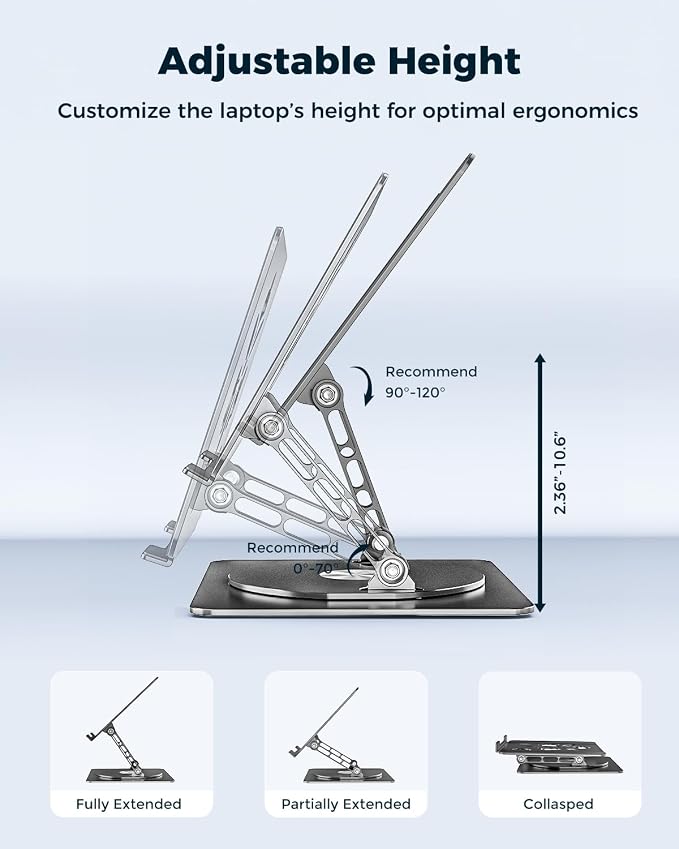 Adjustable Laptop Stand for Desk - Image 2