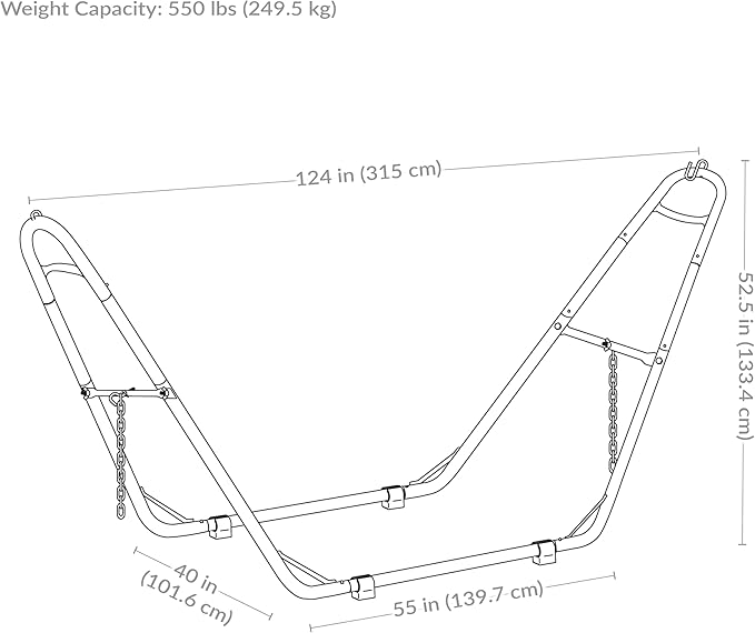 Sunnydaze Universal Double Hammock Stand Only - Image 5