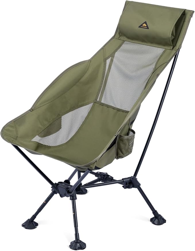 iClimb Ultralight Compact Camping Folding Beach Chair by iClimb