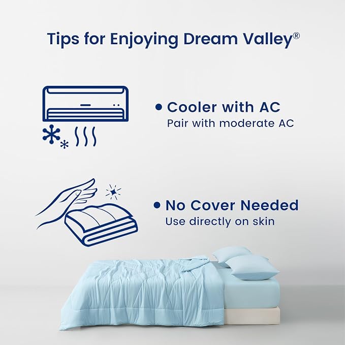 Dream Valley® Outlast® Deepsleep Cooling Comforter, King Size, NASA-Grade Space - Image 6