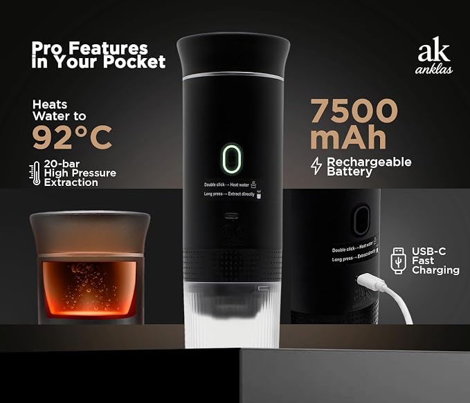 3-in-1 Portable Coffee Maker – Electric Espresso Machine - Image 2