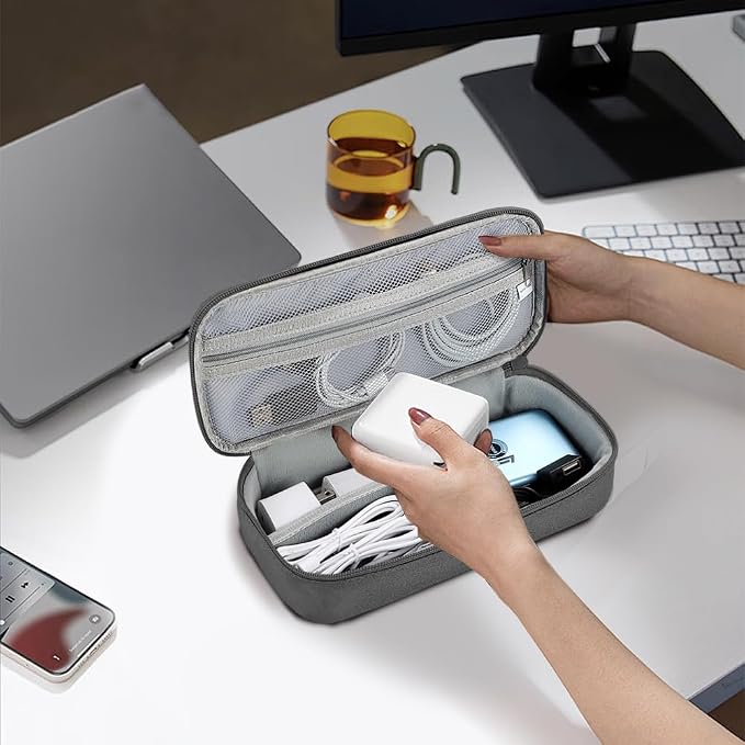 Teskyer Electronics Organizer Travel Case, Waterproof Portable Tech Accessories - Image 7