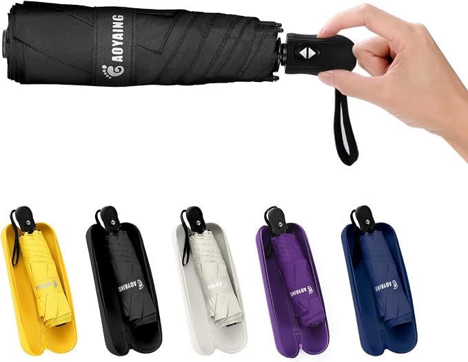 GAOYAING Compact Automatic Travel Umbrella - Image 2