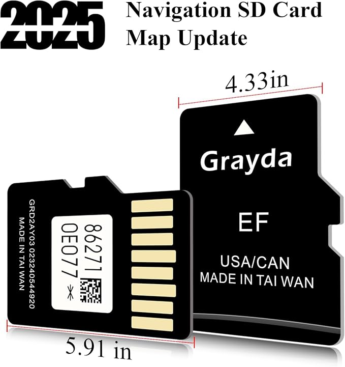 Grayda 2025 Latest Navigation SD Card Map Update 86271-0E077, GPS Map Card - Image 2