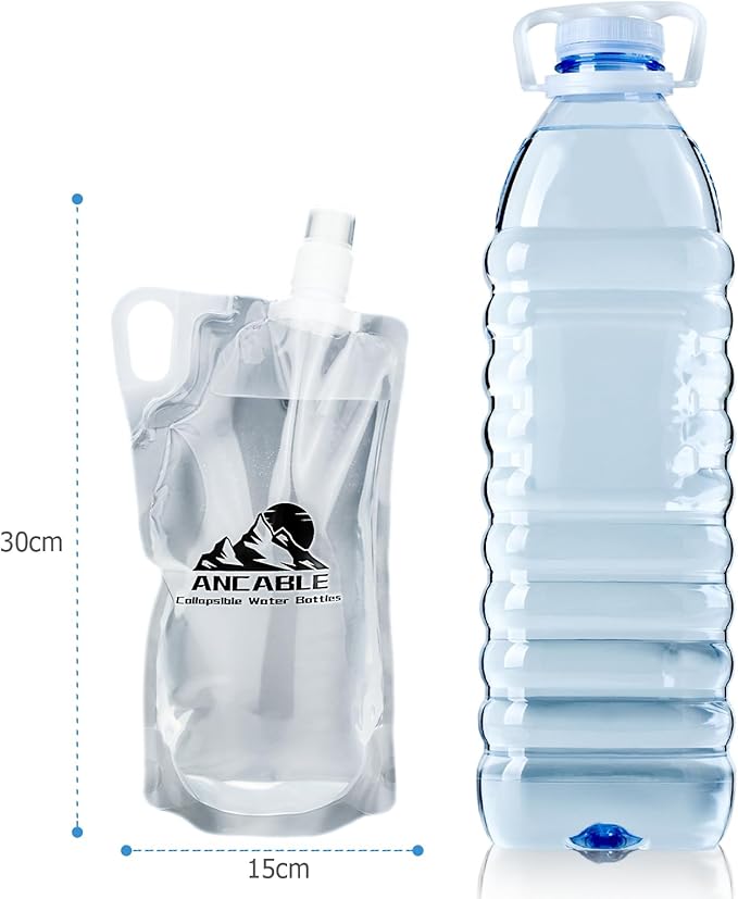 1L Hiking Collapsible Water Bottles - Image 7