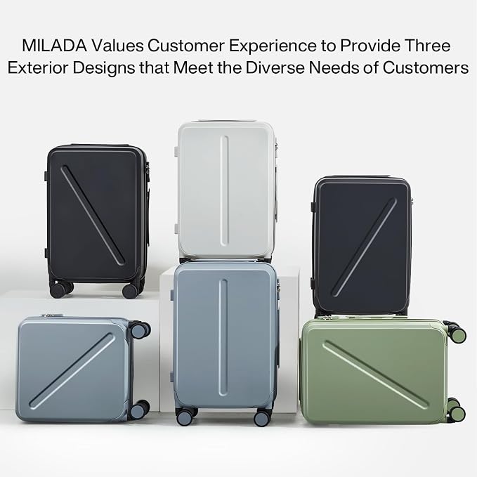 MILADA 16 Inch Underseat Carry On Luggage - Image 9