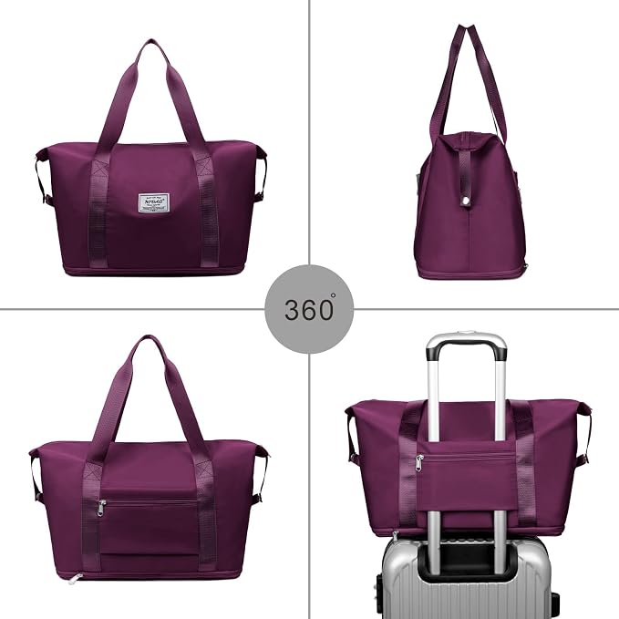 NPBAG Women Travel Duffel, Gym Workout Overnight Bag, Mommy Hospital Bag - Image 4