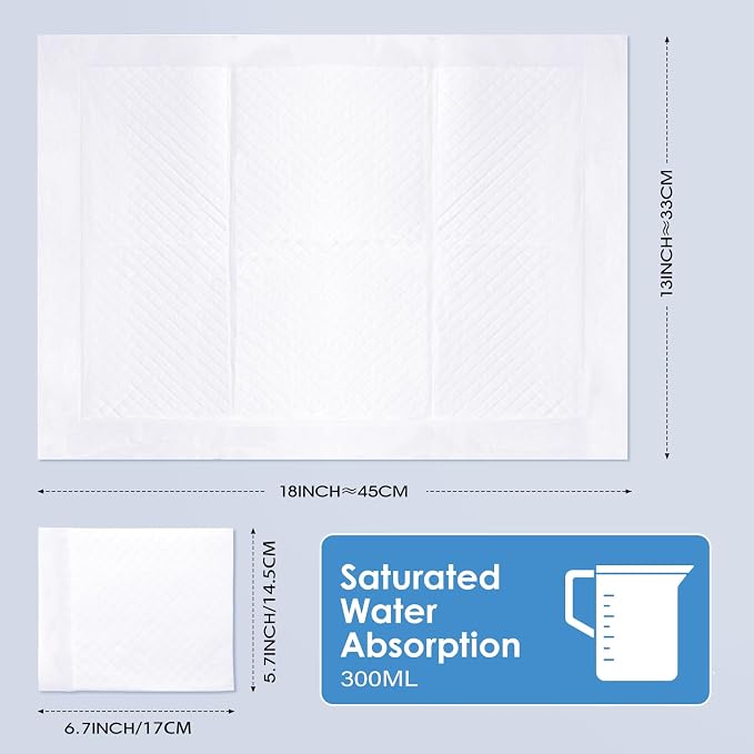 Disposable Changing Pads for Baby, 100 Pack Disposable Changing Pad Liners - Image 6