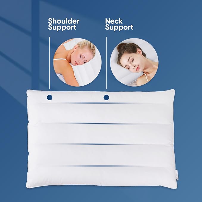 MINUPWELL 2 Packs Ultra Flat Pillows - Image 3