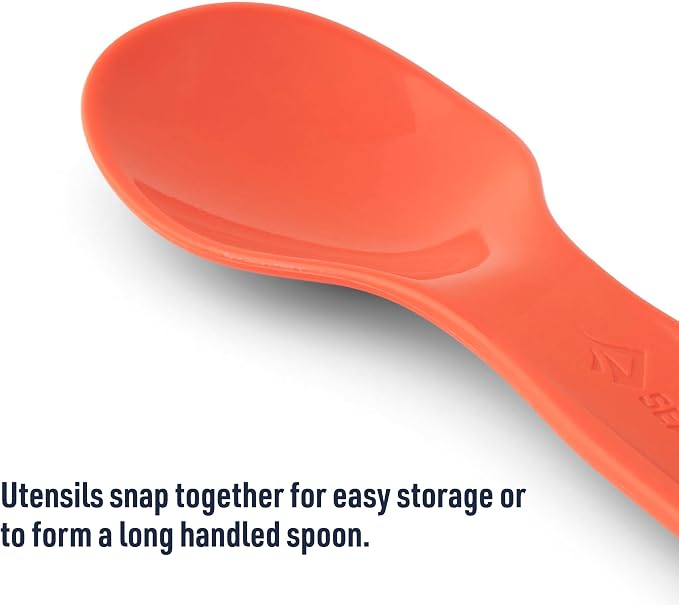 Sea to Summit Passage Camp Cutlery Set, Spoon and Knife, Spicy Orange - Image 5