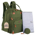 BabbleRoo Extra Large Diaper Bag Backpack, Expandable Baby Bag by BabbleRoo