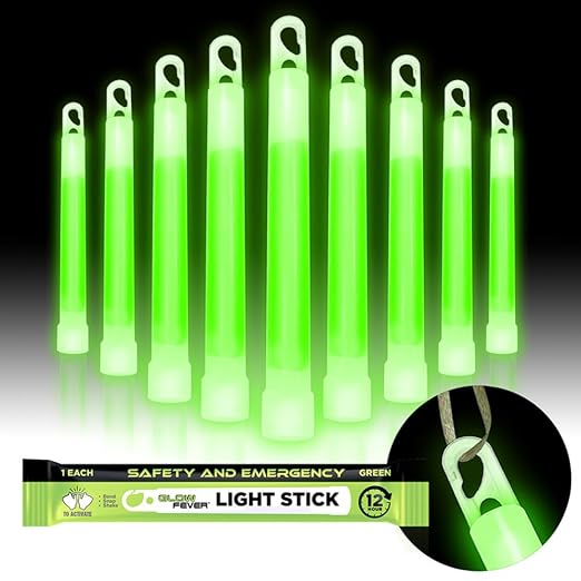 Glow Fever Emergency Safety Military Grade Glow Sticks, Hurricane and Survival by PartyDragonGlowFever