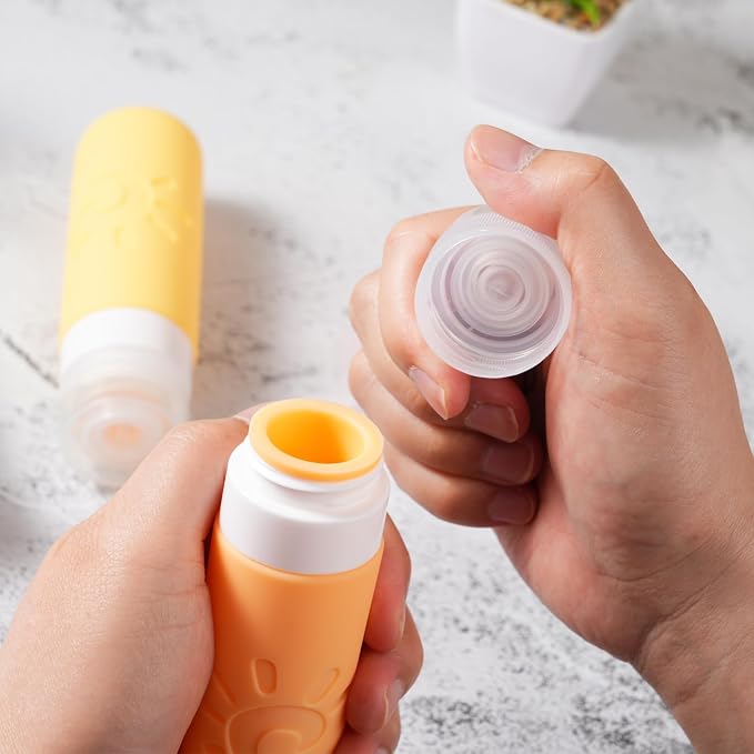 18 Pack travel Bottles for Toiletries, TSA Approved Silicone Travel Containers - Image 5
