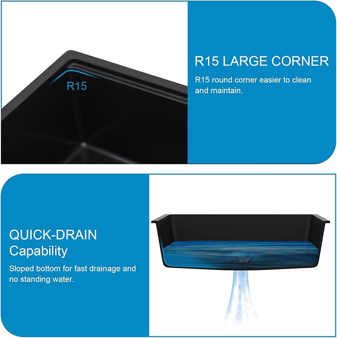 30 Granite Composite Kitchen Sink - Image 9