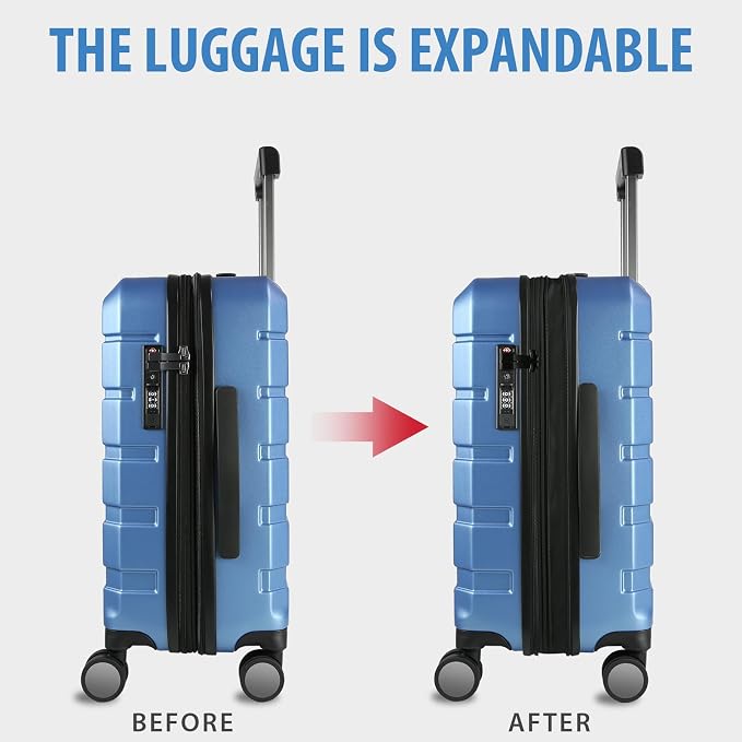KROSER Hardside Expandable Carry On Luggage - Image 5