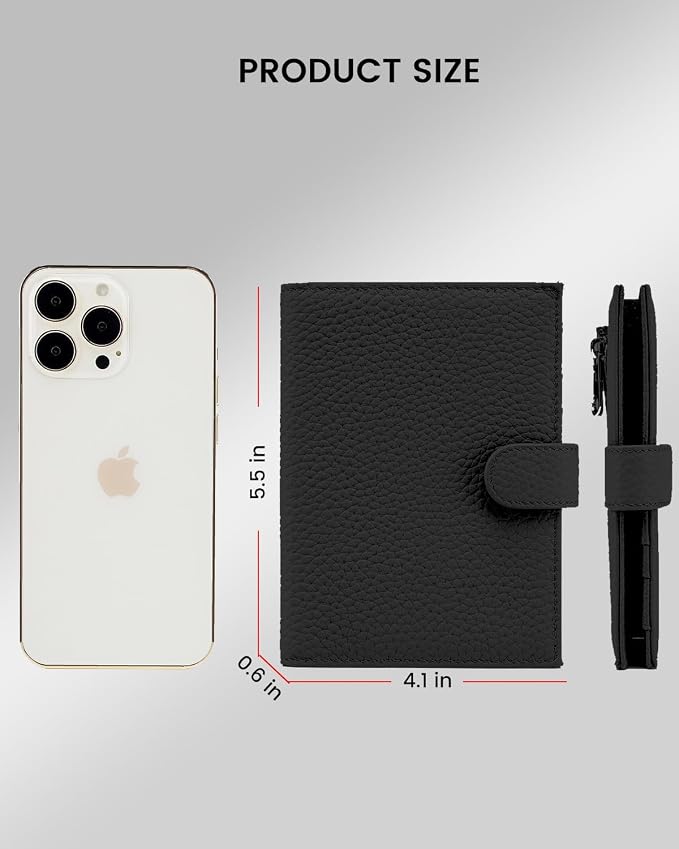RFID Slim Passport Holder for Man & Women, Compact Leather Passport Wallet - Image 5