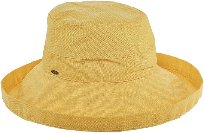 Scala Women's Cotton Hat with Inner Drawstring and Upf 50+ Rating by SCALA
