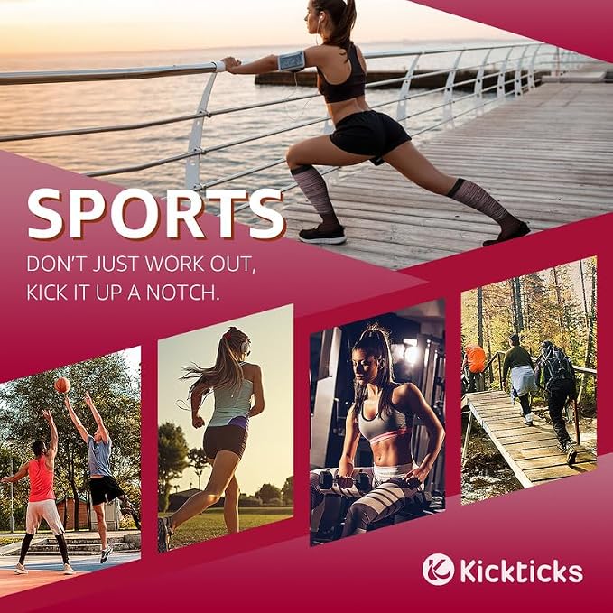 Kickticks 4 Pairs Compression Socks - Image 2