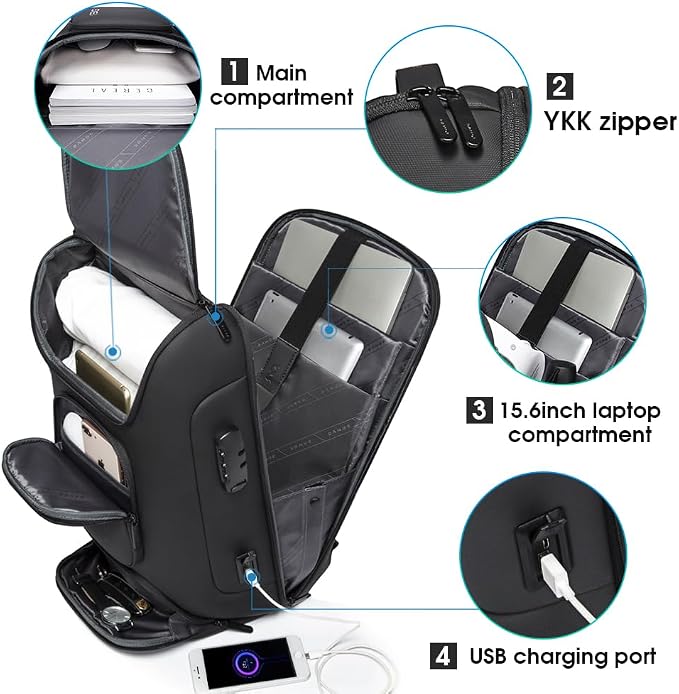 BANGE Business Backpack, Laptop Backpack - Image 2