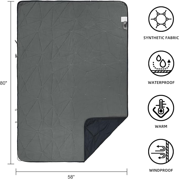 Outdoor Waterproof Blanket, Foldable Fleece Stadium Blanket - Image 3