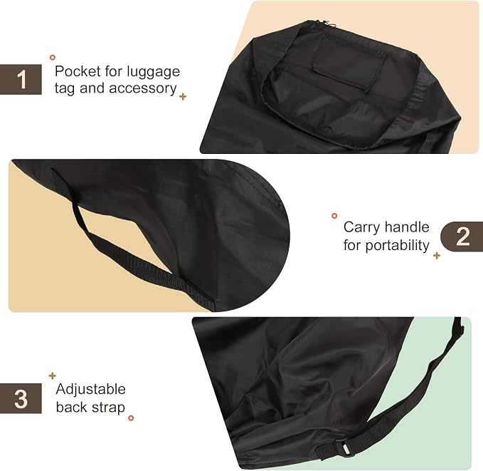 LIHAO Stroller Travel Bag, Gate Check Bag - Image 3