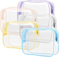 PACKISM Clear Toiletry Bag, 5 Pack TSA Approved Toiletry Bag Quart Size Bag by Packism