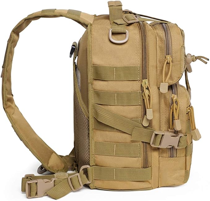 hopopower Tactical Sling Bag Pack Military Rover Shoulder Backpack EDC Assault - Image 3