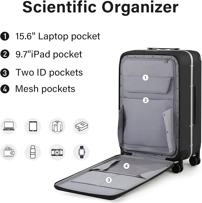 MILADA Wide Handle Luggage - Image 6