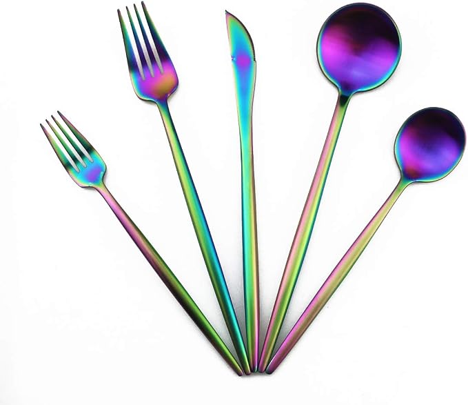Gugrida 20-Piece 18/10 Stainless Steel Flatware Silverware, Luxury Dinnerware - Image 3
