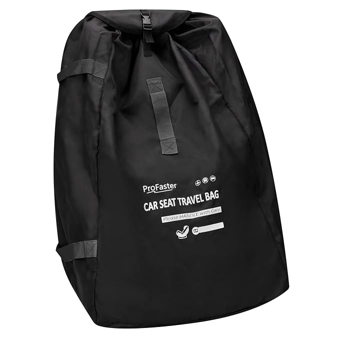 Car Seat Travel Bag Backpack for Air Travel Universal Infant Carseat Gate Check by ProFaster
