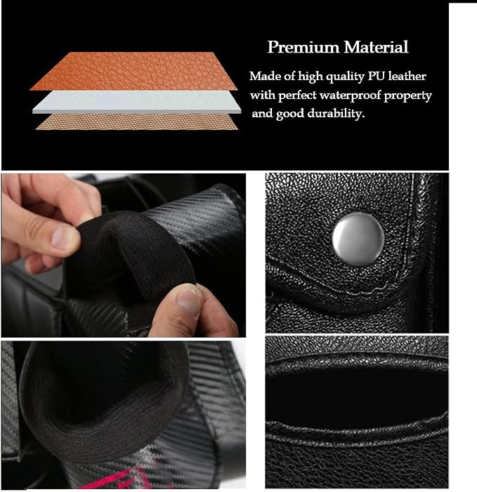 Car Backseat Organizer with Foldable Table Tray, Car Storage Organizer with - Image 5