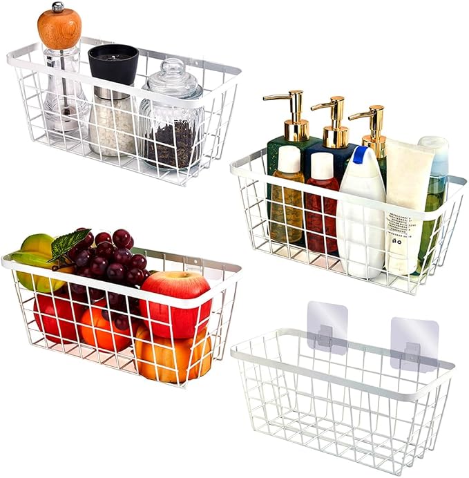 LeleCAT White Hanging Kitchen Baskets by LeleCAT